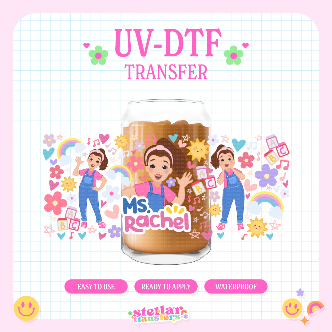 RACHEL TEACHER - 16 OZ UV DTF