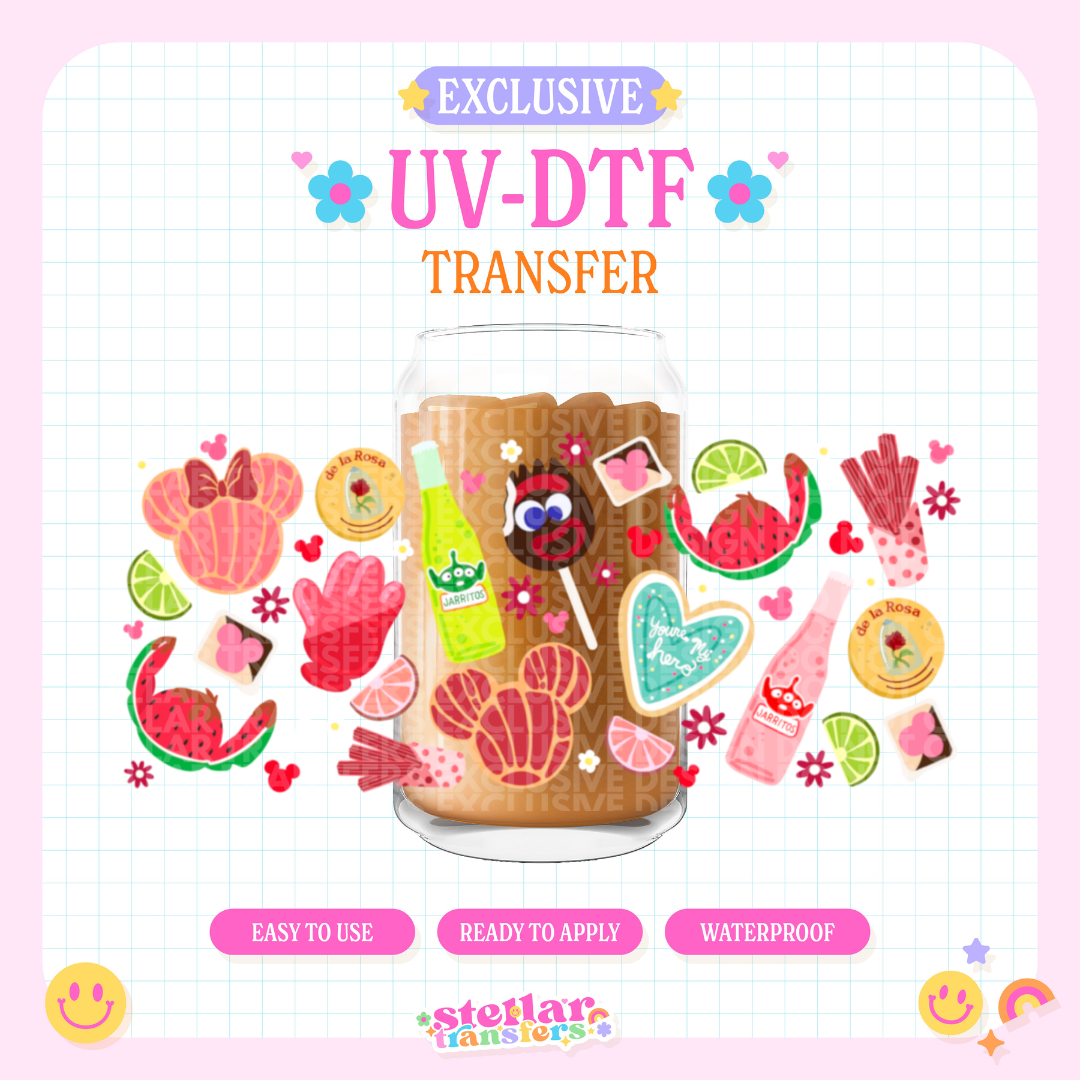 LATIN DISNY SNACKS EXCLUSIVE - 16 OZ UV DTF