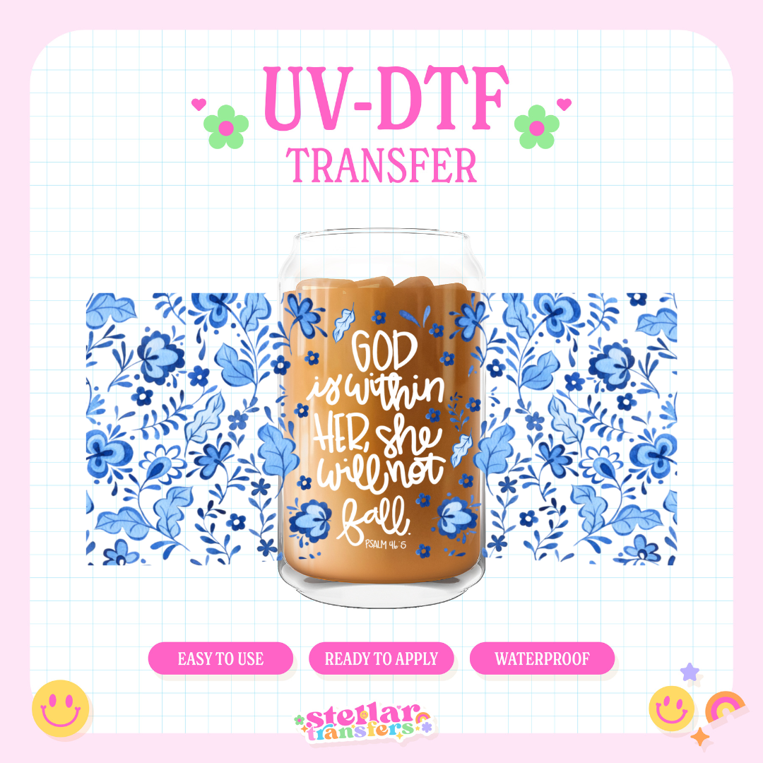 GOD IS WITHIN - 16 OZ UV DTF