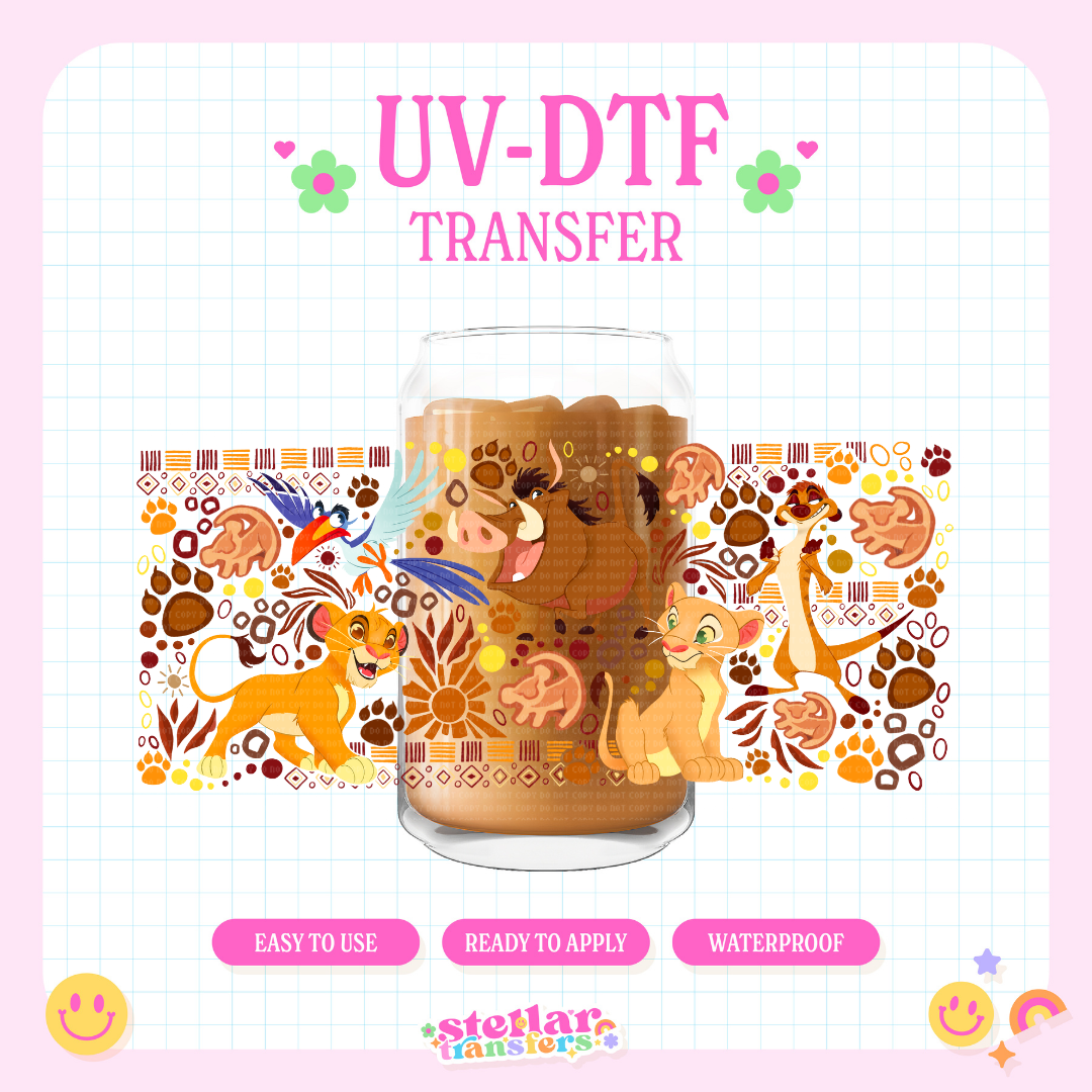 LION LAND FRIENDS - 16 OZ UV DTF