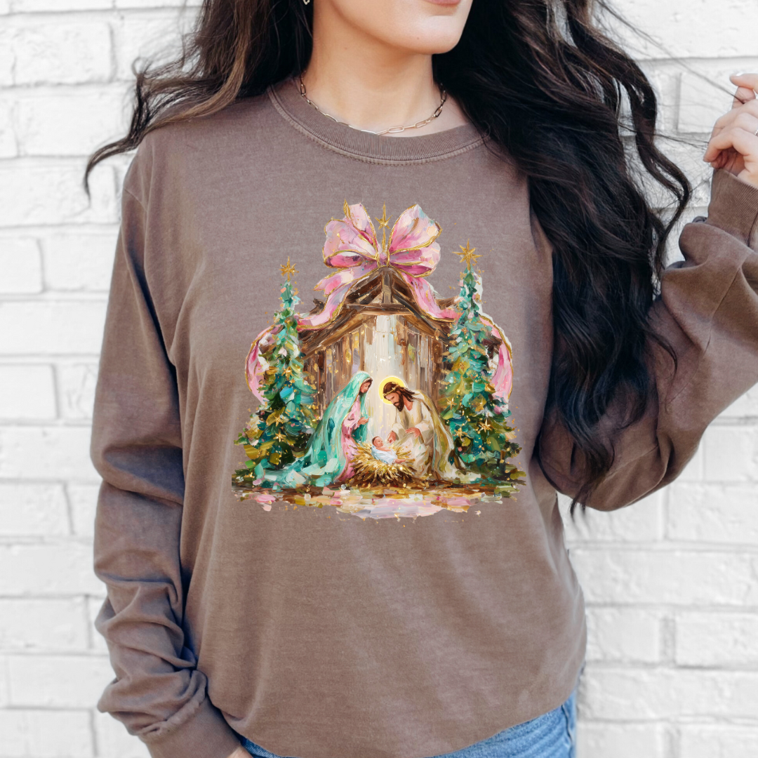 NATIVITY - CLEAR FILM SCREEN PRINT