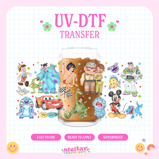 FRIENDS PIXR - 16 OZ UV DTF