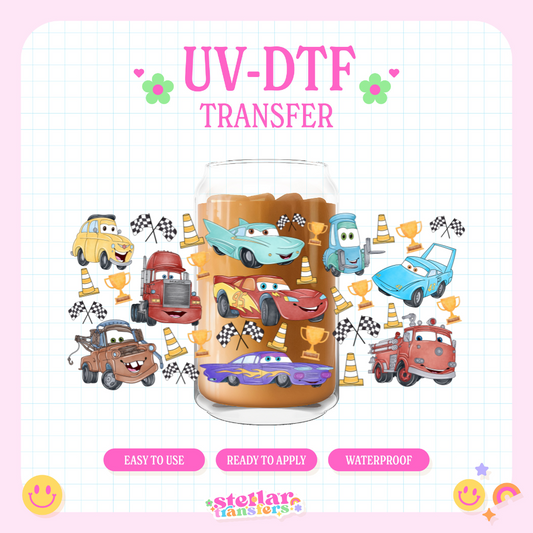 CAR FRIENDS - 16 OZ UV DTF