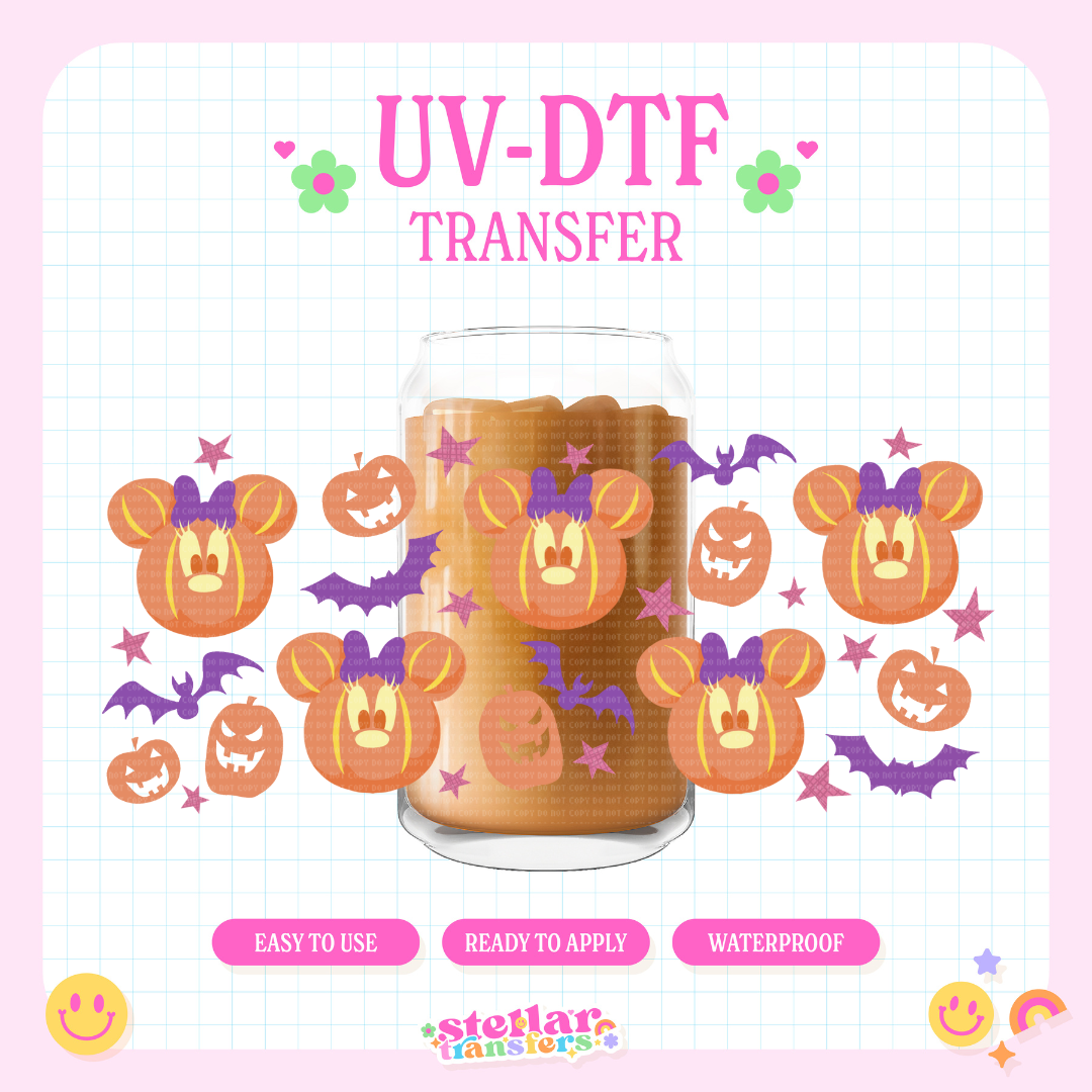 MOUSE PUMPKINS - 16 OZ UV DTF