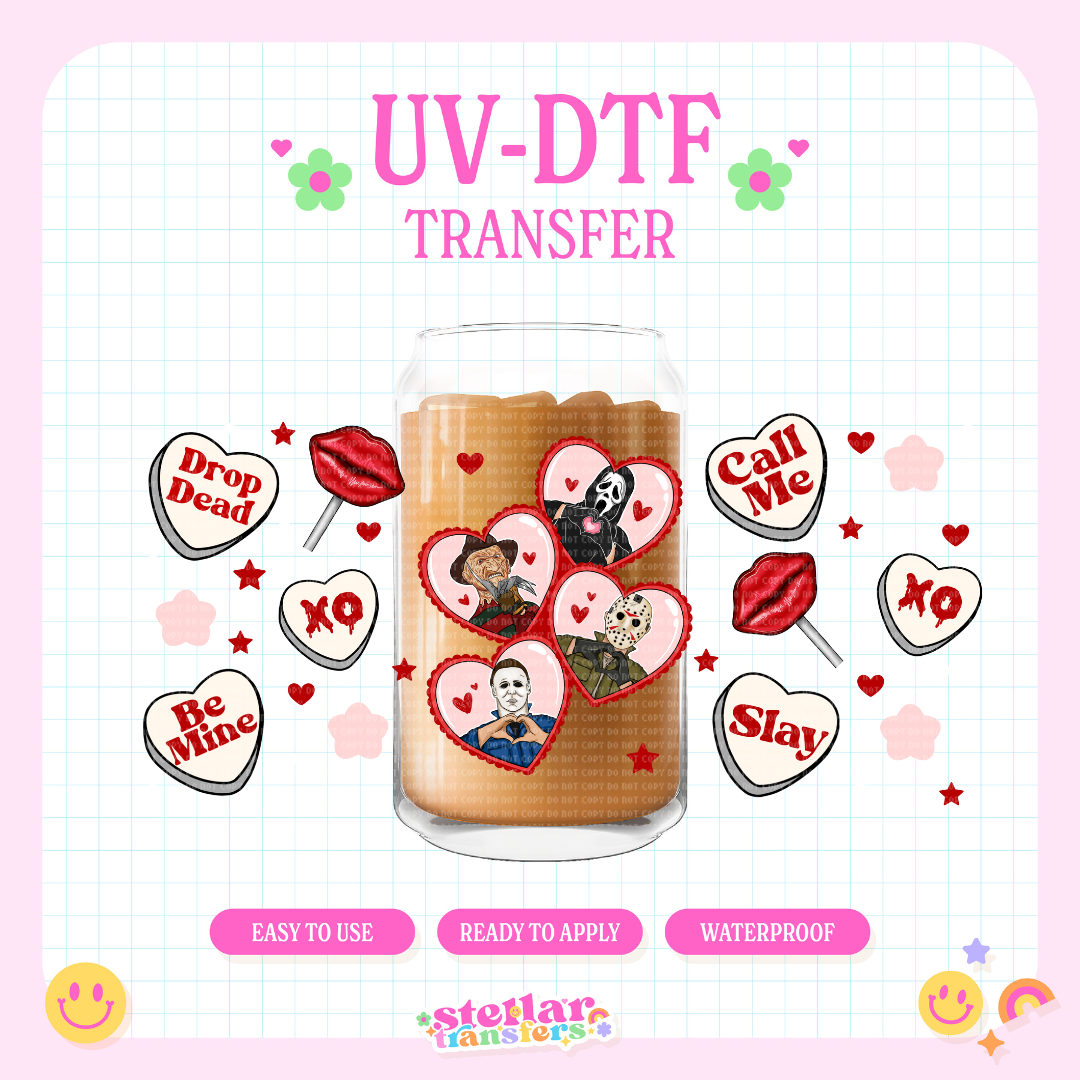 BE MINE HORROR - 16 OZ UV DTF