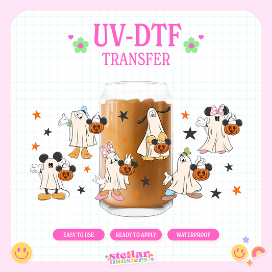 GHOST MOUSE FRIENDS - 16 OZ UV DTF