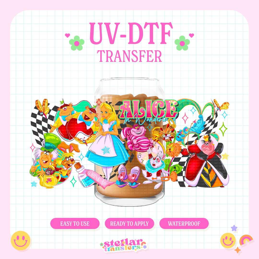 WONDERLAND ALICE - 16 OZ UV DTF
