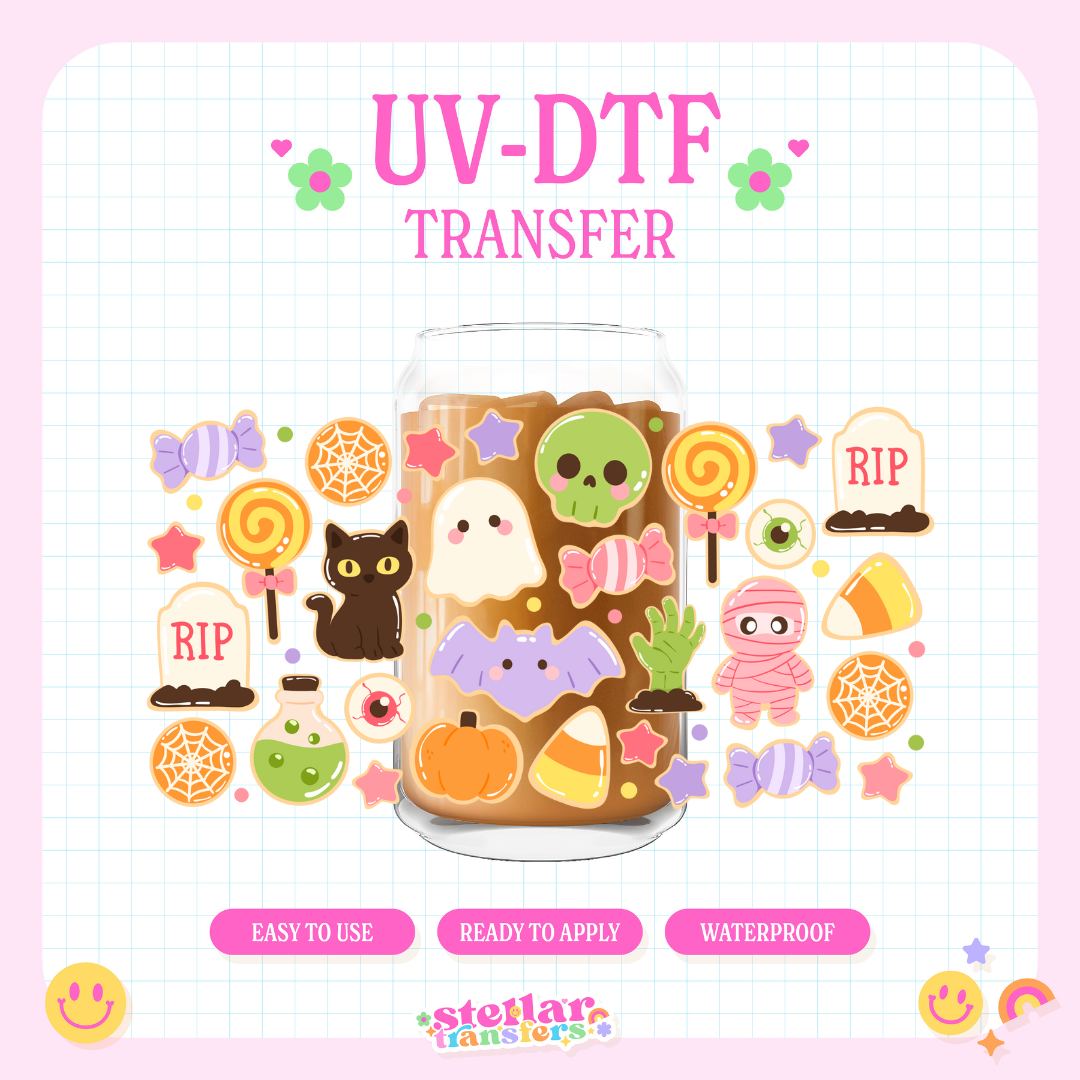 HALLOWEEN SUGAR COOKIES - 16 OZ UV DTF