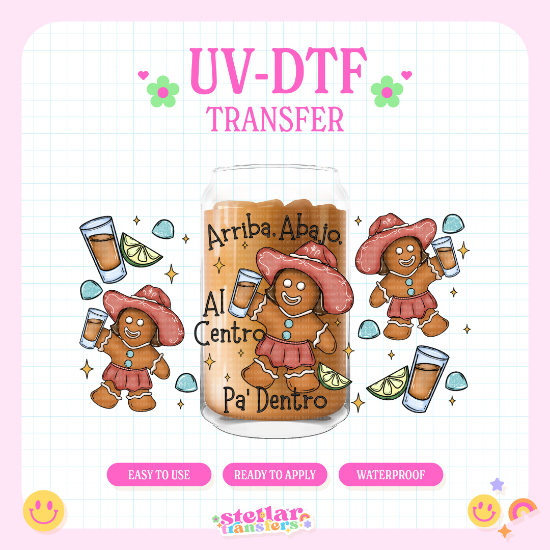 BORRACHA GINGERBREAD - 16 OZ UV DTF