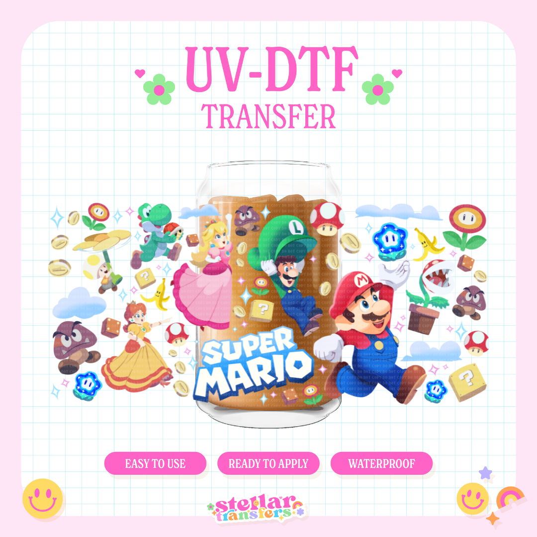 MARIO FRIENDS - 16 OZ UV DTF