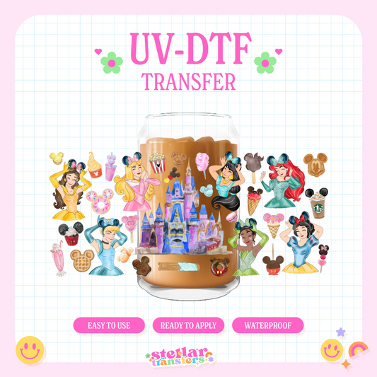 MAGICAL PRINCESSES - 16 OZ UV DTF