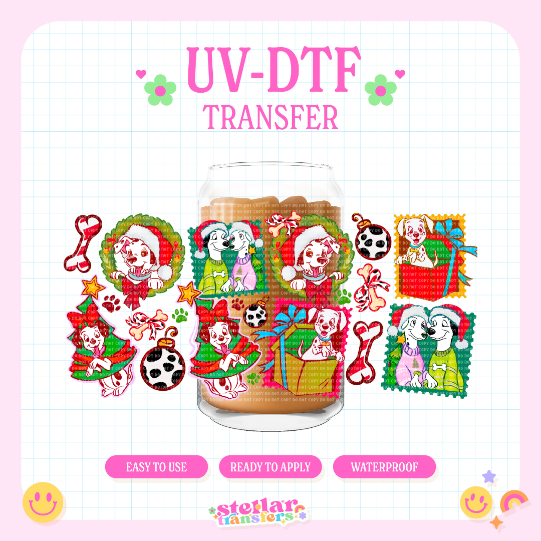 DALMATION XMAS - 16 OZ UV DTF