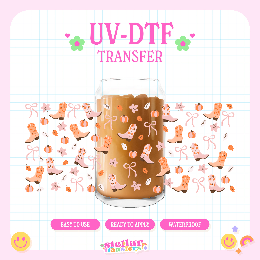 AUTUMN BOOTS - 16 OZ UV DTF