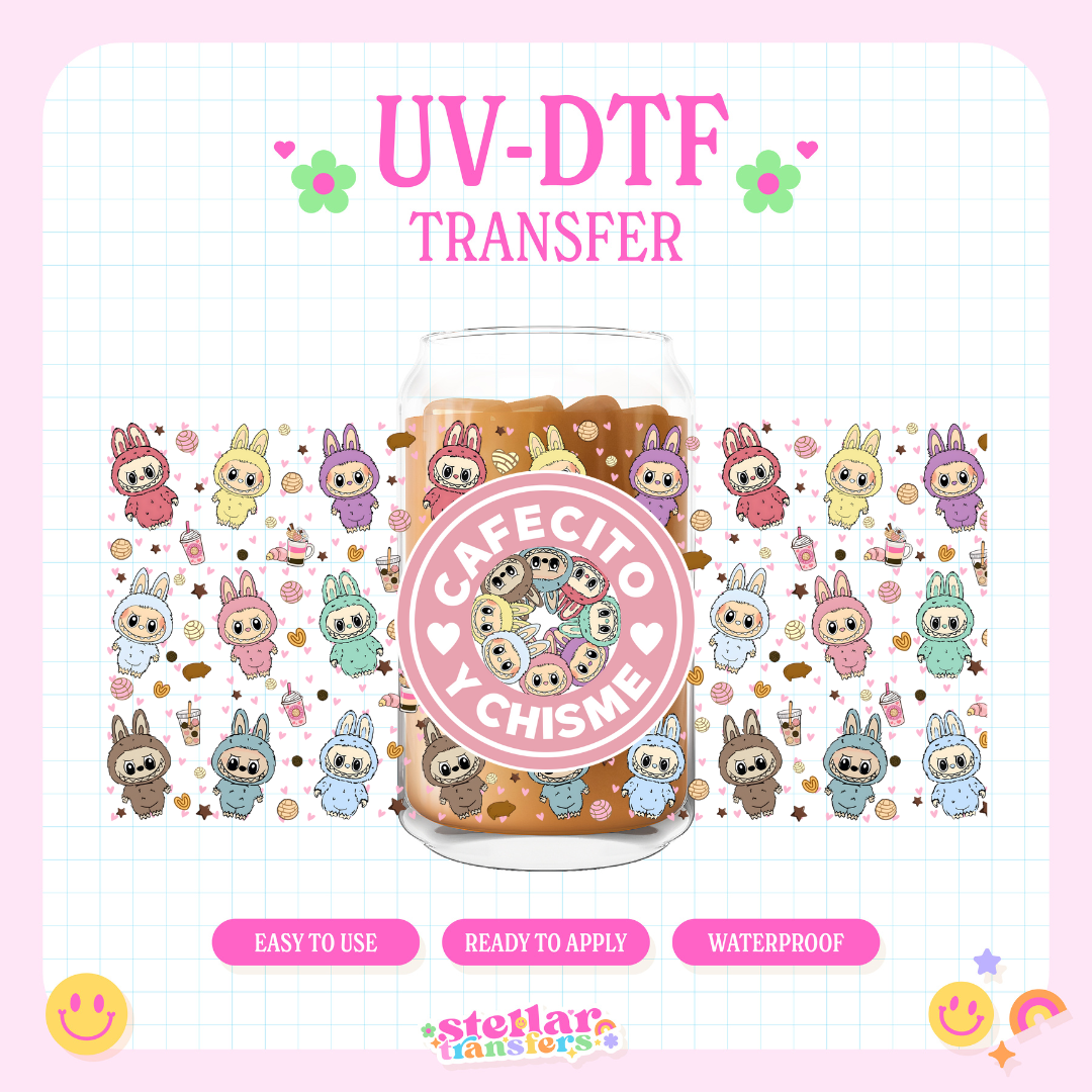 LABU CAFECITO Y CHISME - 16 OZ UV DTF