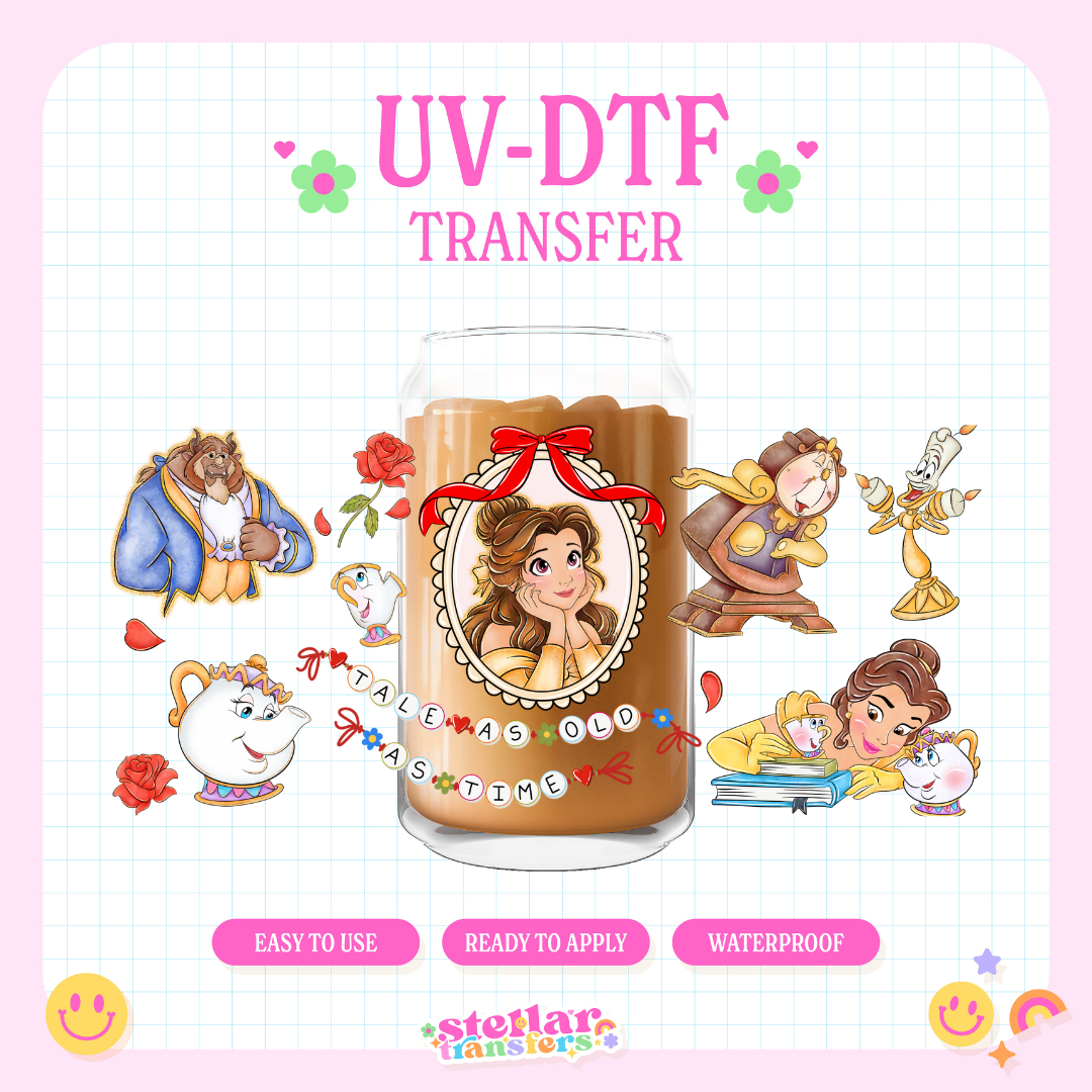 BELLE GIRLY COQUETTE - 16 OZ UV DTF