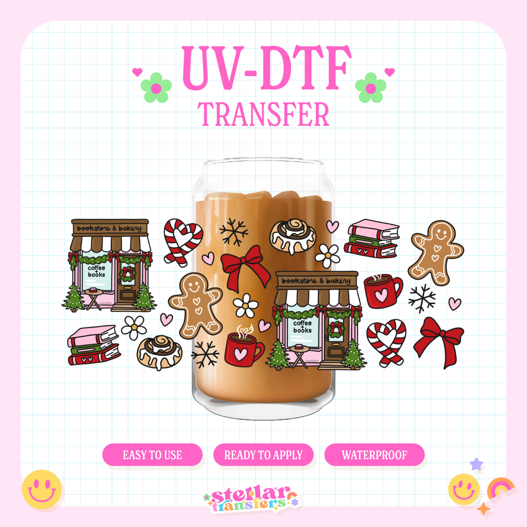 CHRISTMAS BOOKSTORE - 16 OZ UV DTF