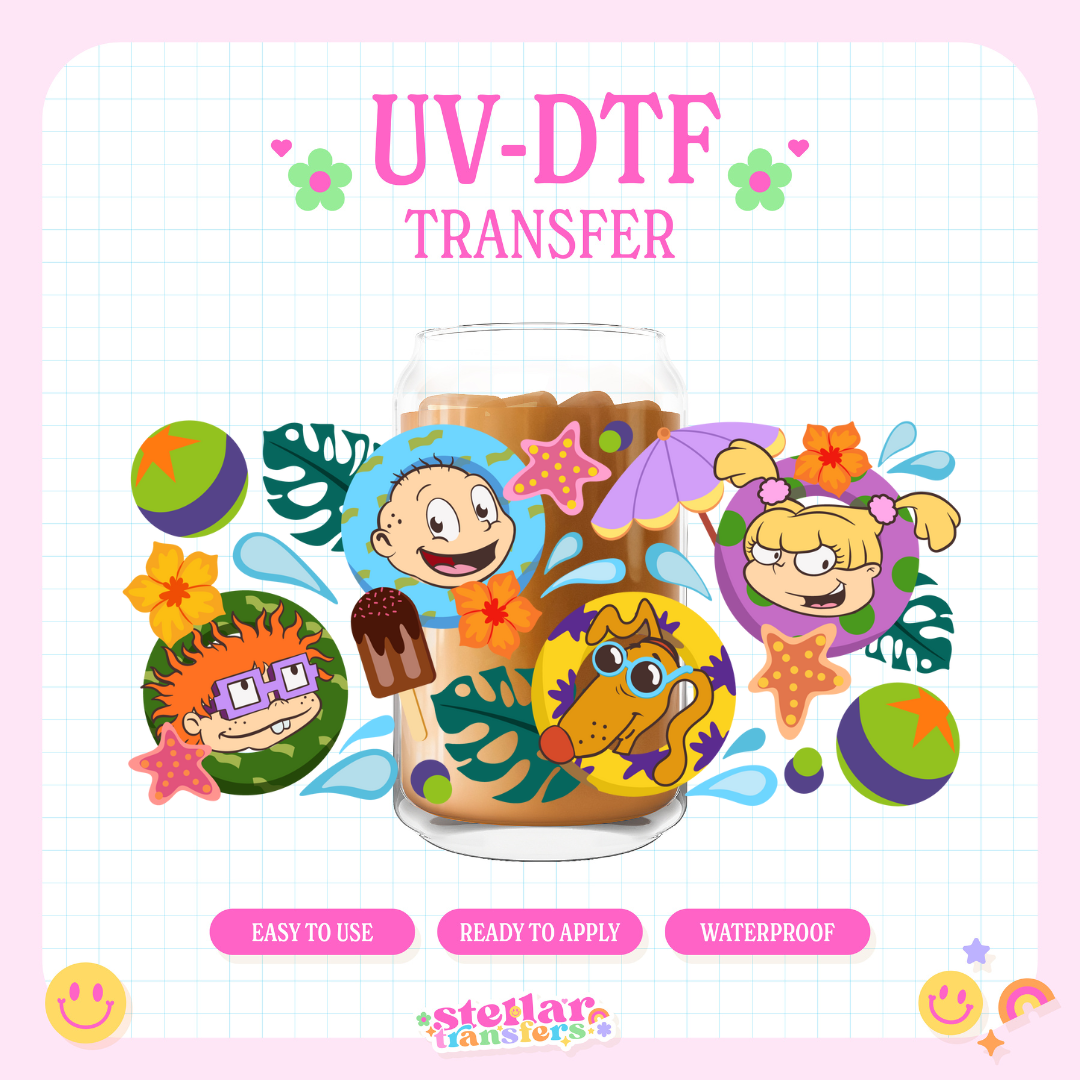 BEACH RUG FRIENDS - 16 OZ UV DTF