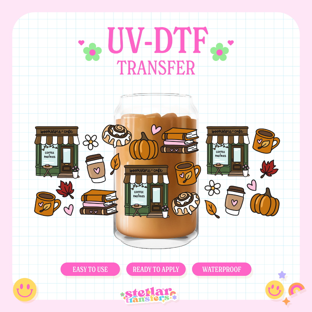 BOOKSTORE CAFE - 16 OZ UV DTF