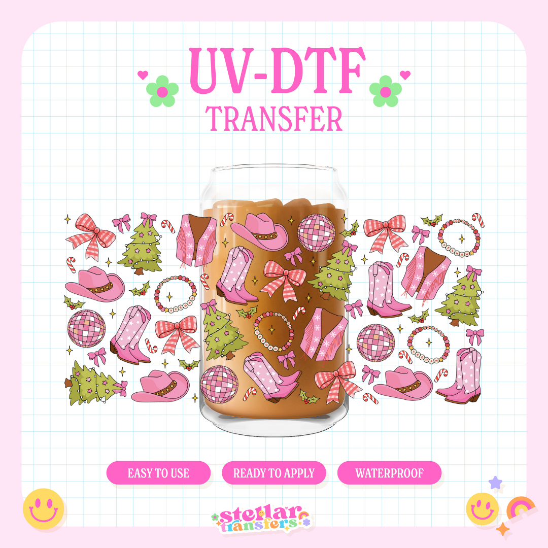 JOLLY COWGIRL - 16 OZ UV DTF
