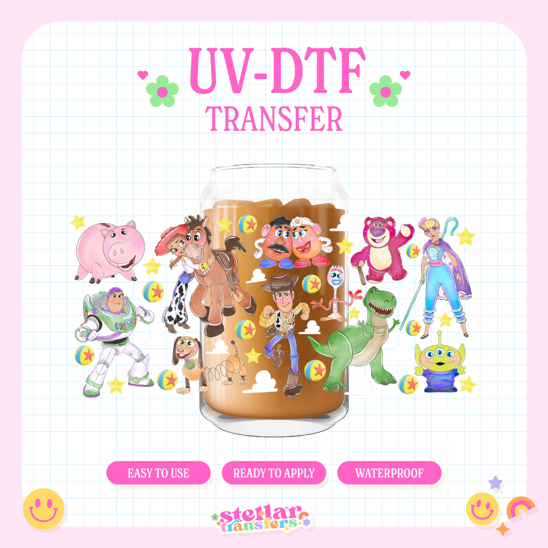 ROUND UP FRIENDS - 16 OZ UV DTF