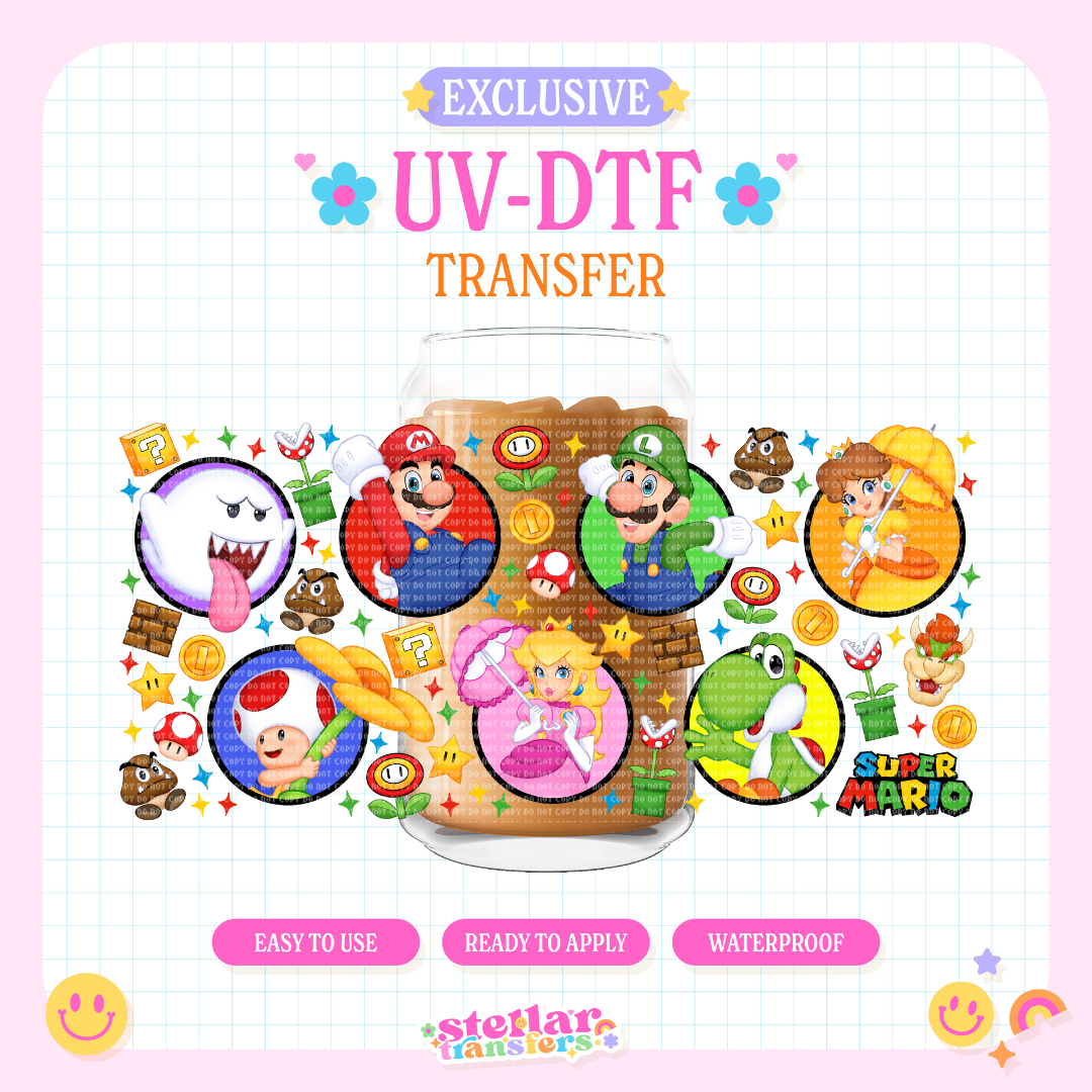 SUPER BROTHERS EXCLUSIVE - 16 OZ UV DTF