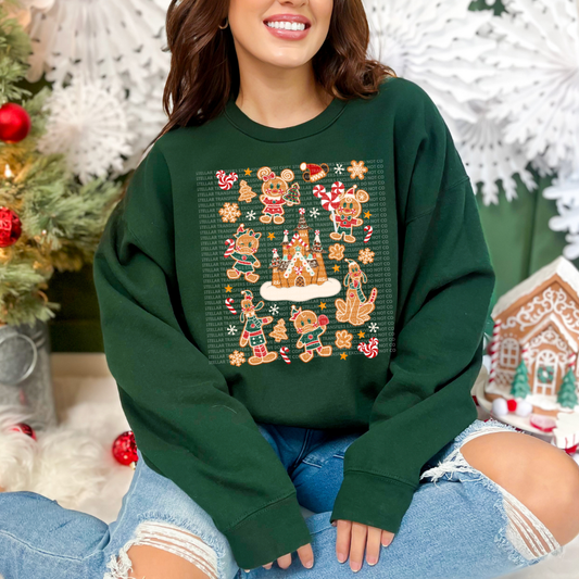 XMAS GINGERBREAD CREW EXCLUSIVE - CLEAR FILM SCREEN PRINT