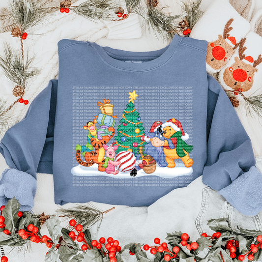 WINTER POO FRIENDS EXCLUSIVE - CLEAR FILM SCREEN PRINT