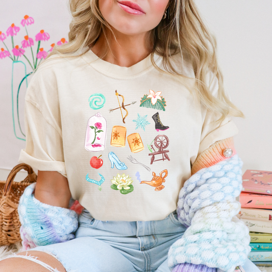 PRINCESS ELEMENTS - CLEAR FILM SCREEN PRINT