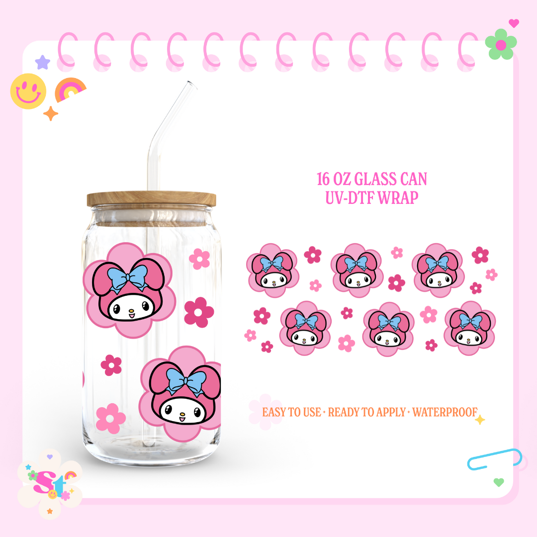 KITTY MELODY FRIEND - 16 OZ UV DTF WRAP