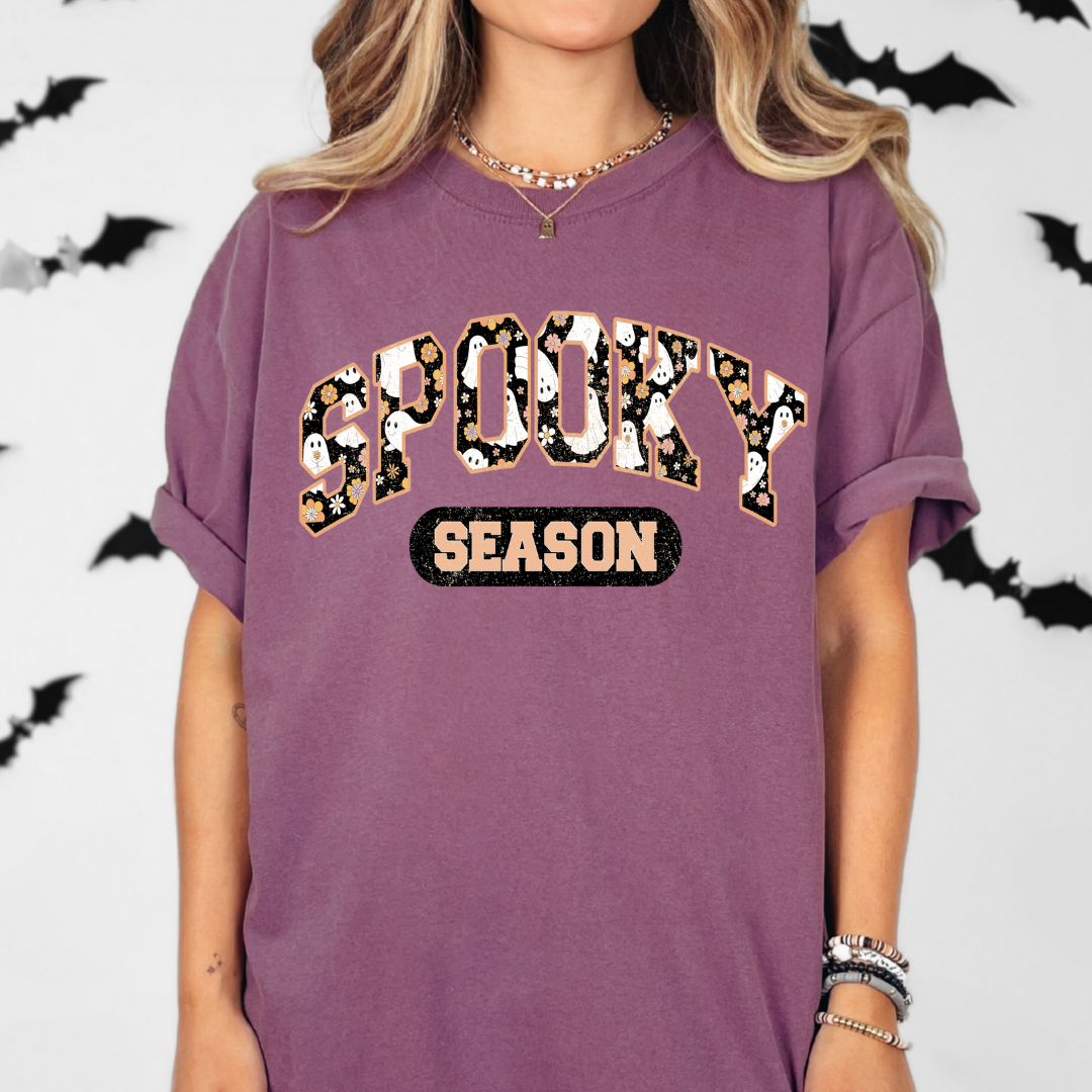 CUTE SPOOKY SEASON - CLEAR FILM SCREEN PRINT