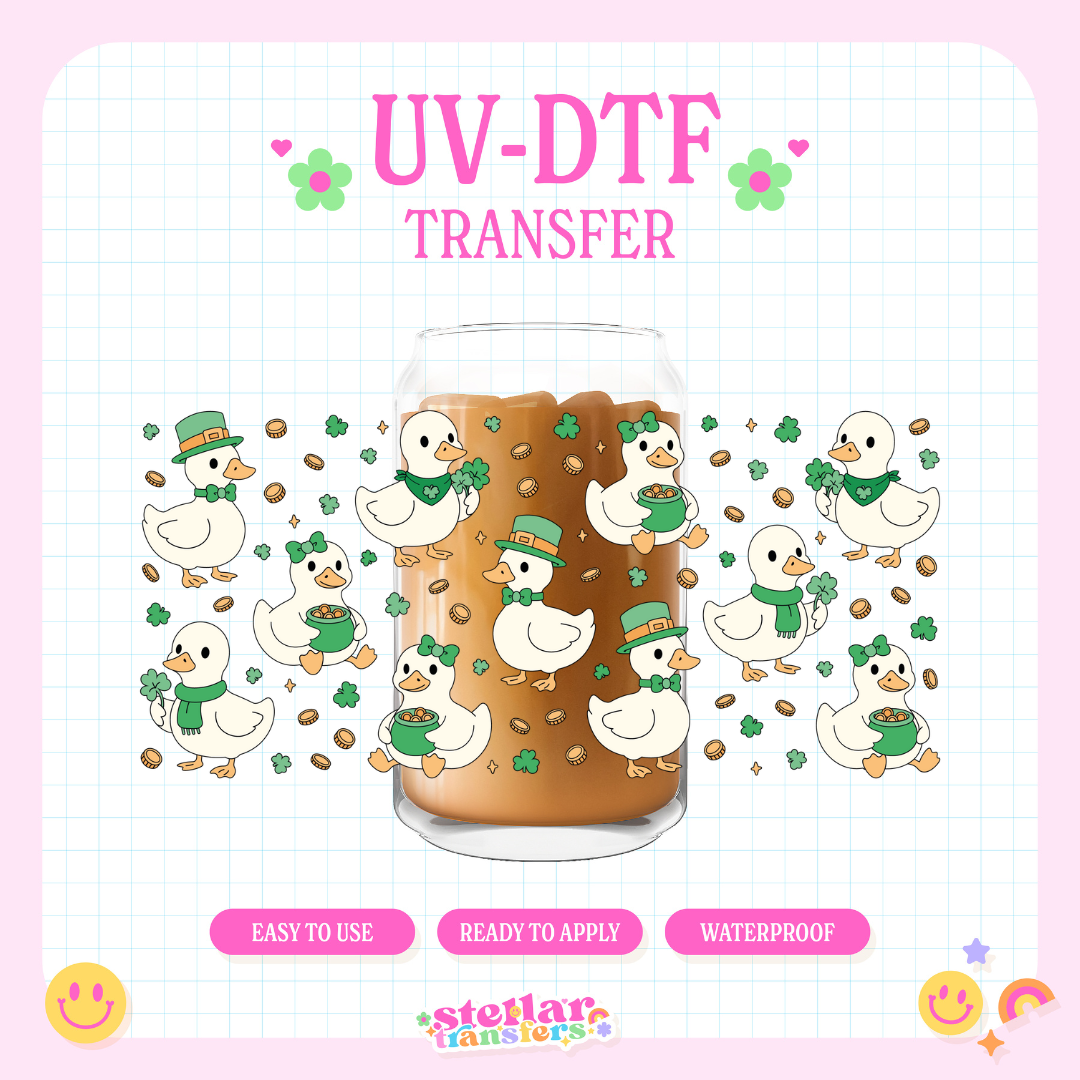 LUCKY DUCKS - 16 OZ UV DTF