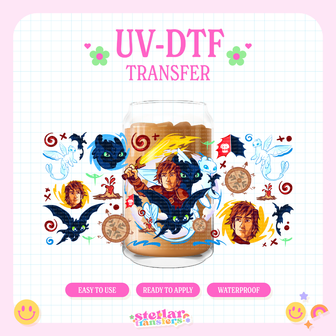 TRAIN DRAGON - 16 OZ UV DTF
