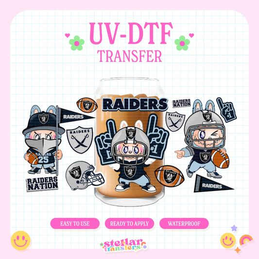 LAS VEGAS FOOTBALL BUBBU - 16 OZ UV DTF