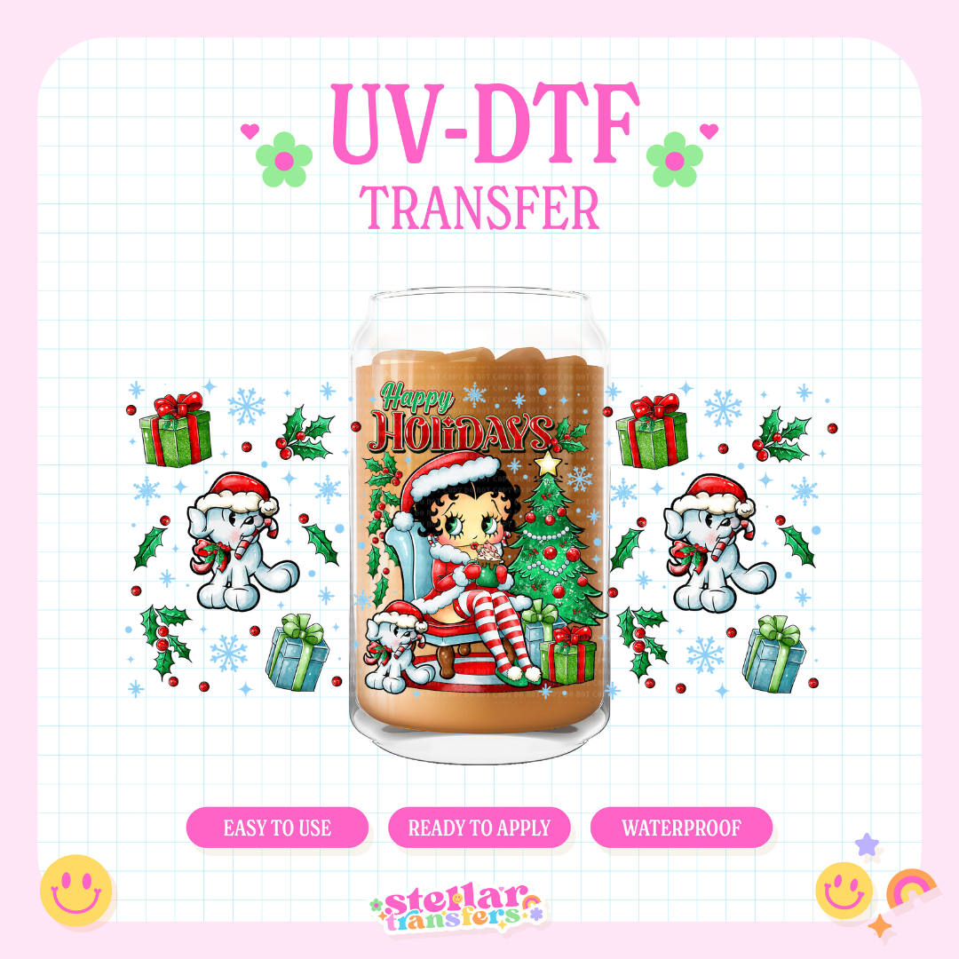 BETY CHRISTMAS - 16 OZ UV DTF