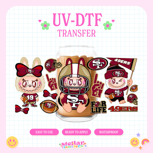 49 FOOTBALL BUBBU - 16 OZ UV DTF