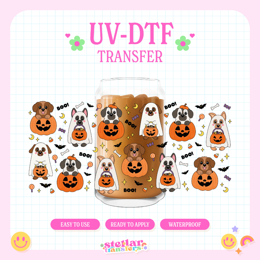 PUMPKIN PUPS - 16 OZ UV DTF