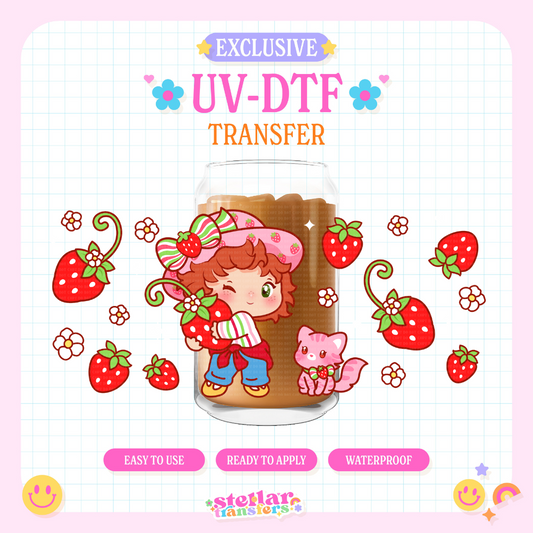 STRAWBERRY GIRLIE EXLCUSIVE - 16 OZ UV DTF