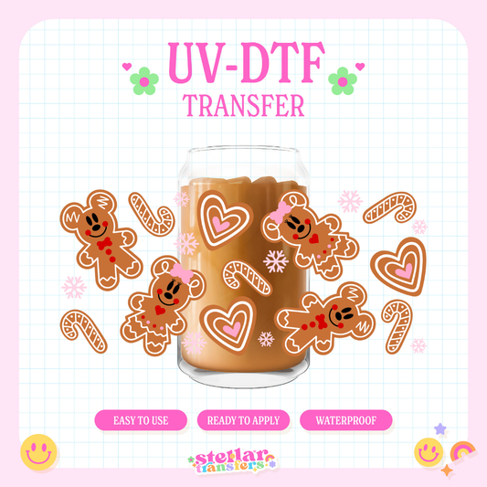 MOUSE GINGERBREADS - 16 OZ UV DTF