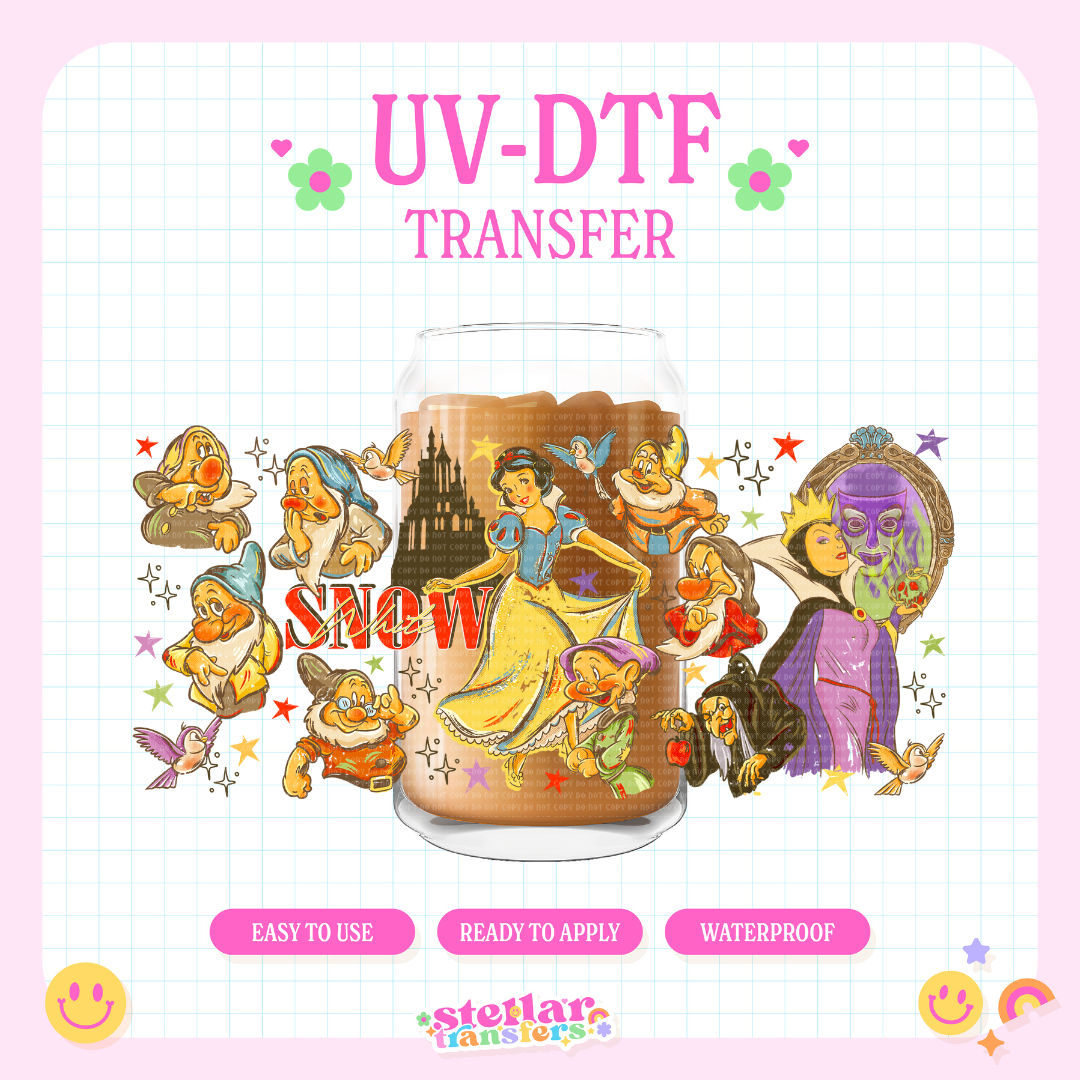 SNOW W - 16 OZ UV DTF