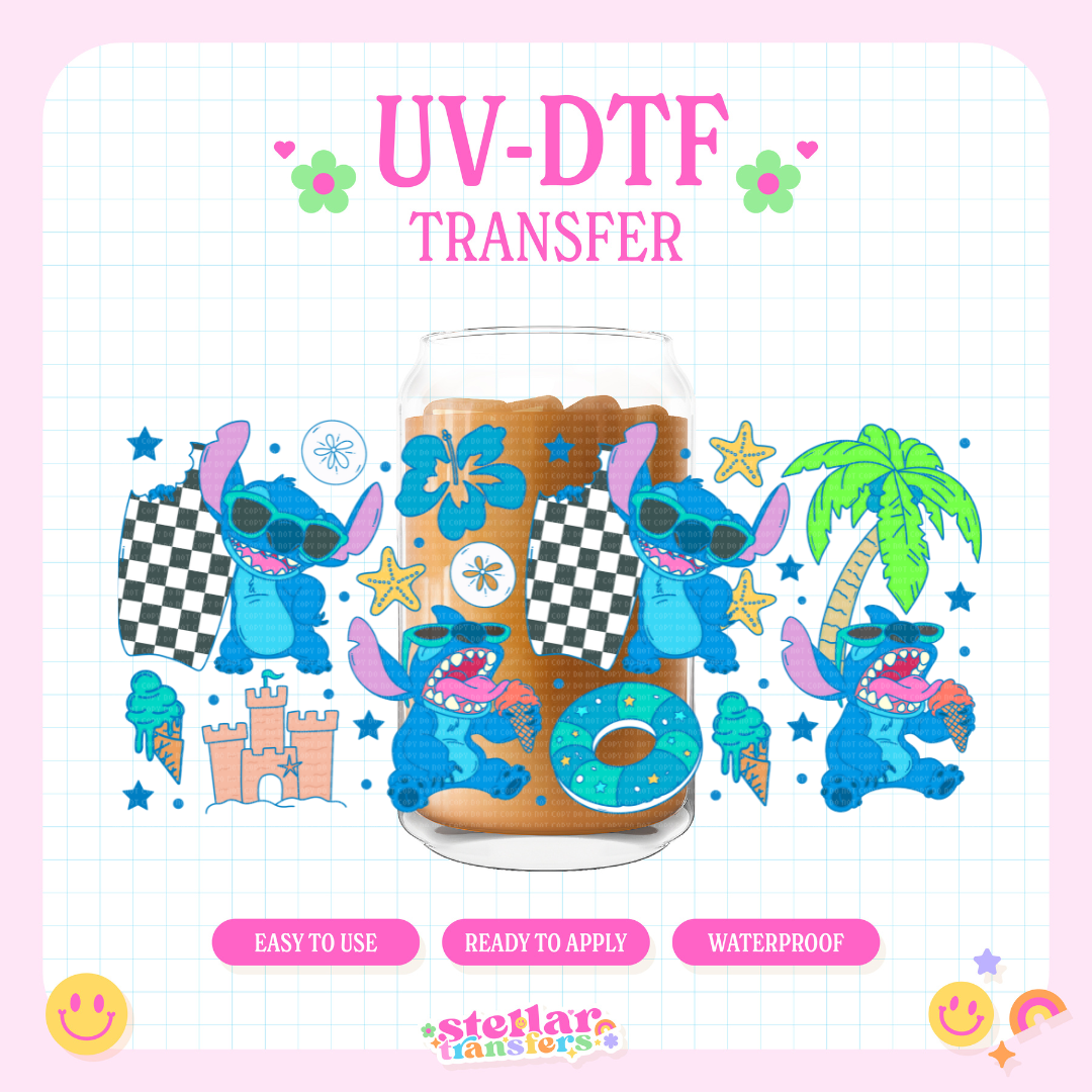 ALIEN SUMMER FUN - 16 OZ UV DTF