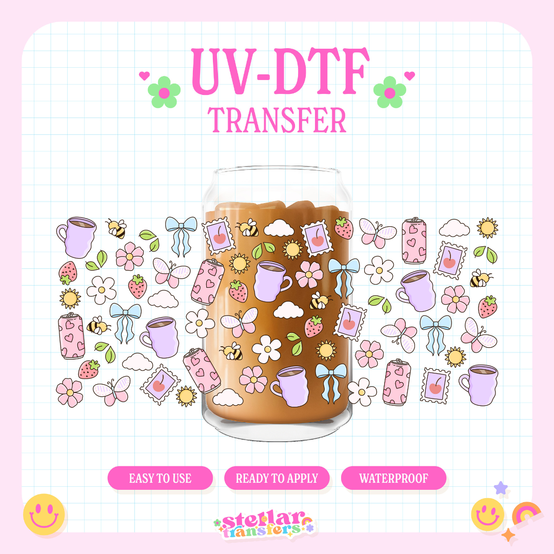 SIMPLE SUMMER - 16 OZ UV DTF