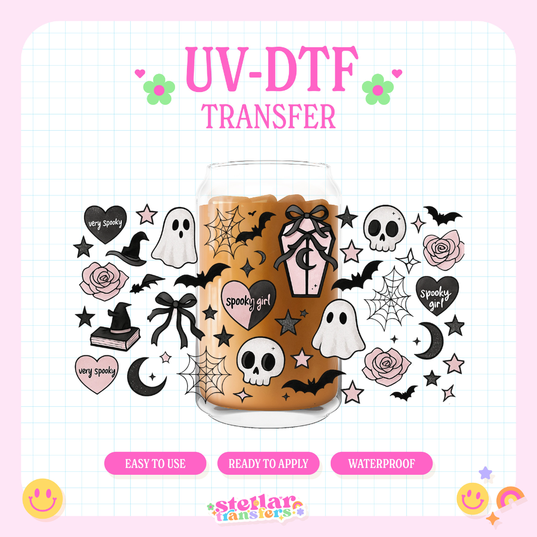 SPOOKY GIRL - 16 OZ UV DTF