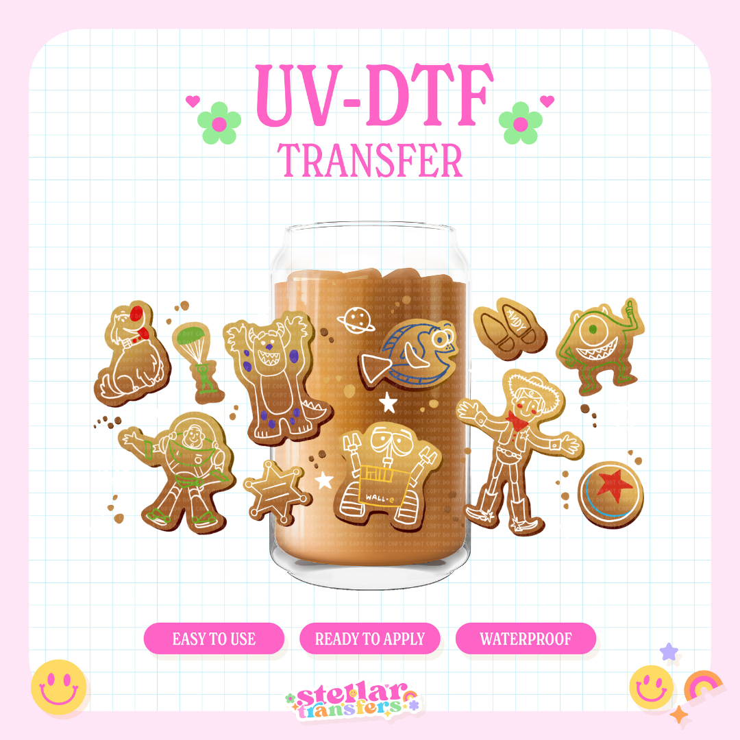 PIX GINGERBREAD COOKIES - 16 OZ UV DTF