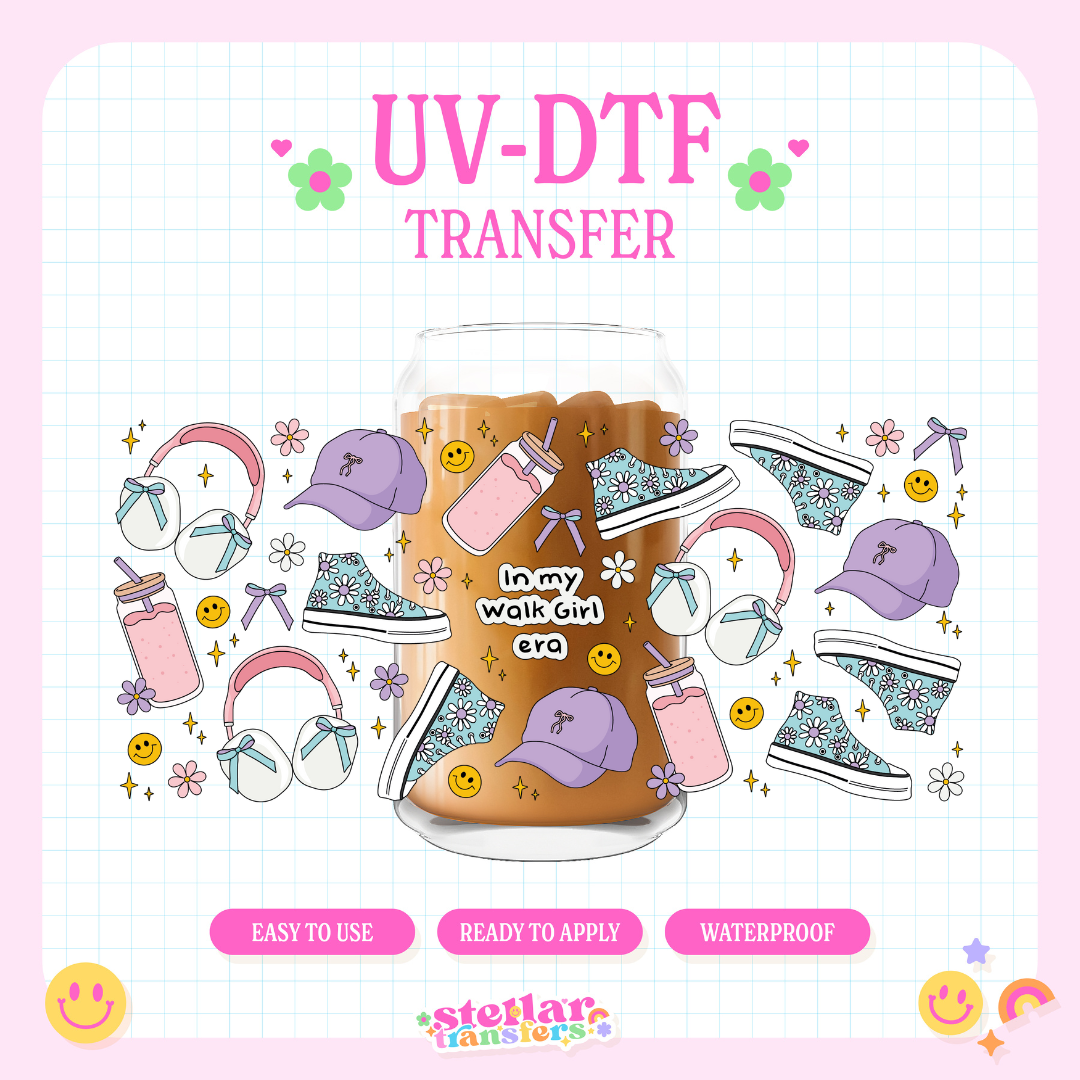 IN MY WALK GIRL ERA - 16 OZ UV DTF
