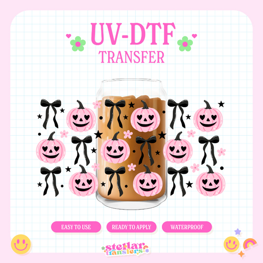 PINK PUMPKINS - 16 OZ UV DTF