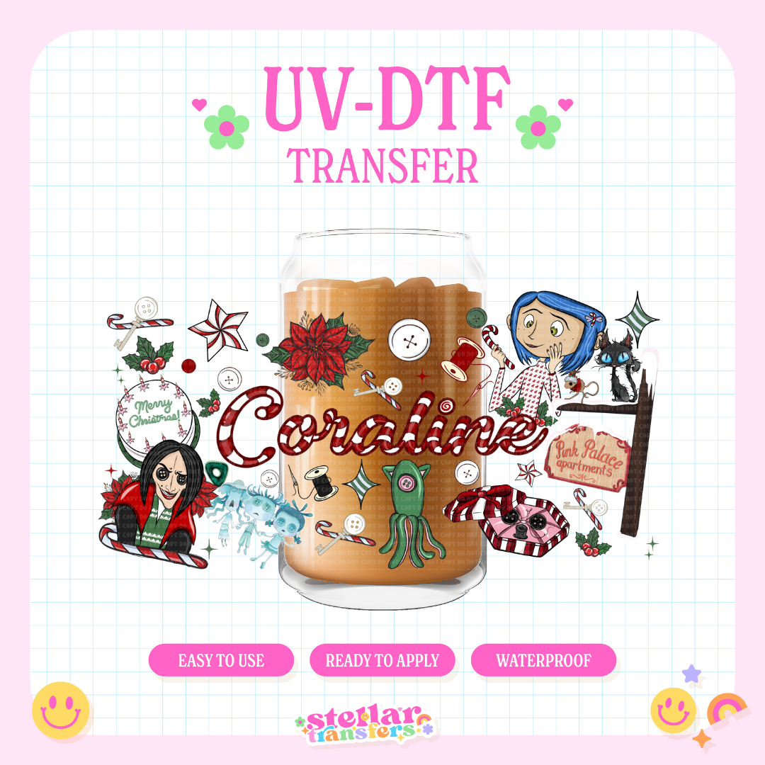 CORA CHRISTMAS - 16 OZ UV DTF