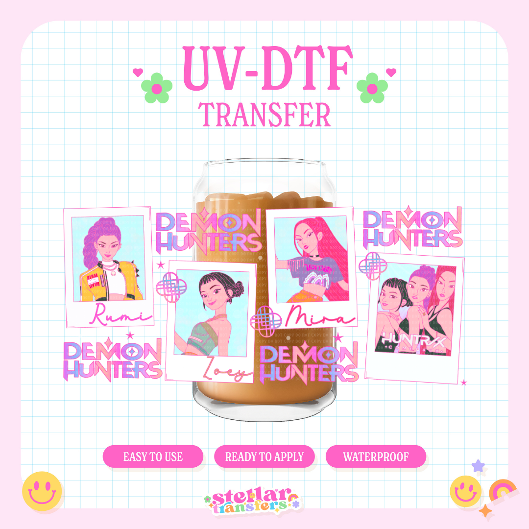 POLAROID DEMON HUNTRS - 16 OZ UV DTF