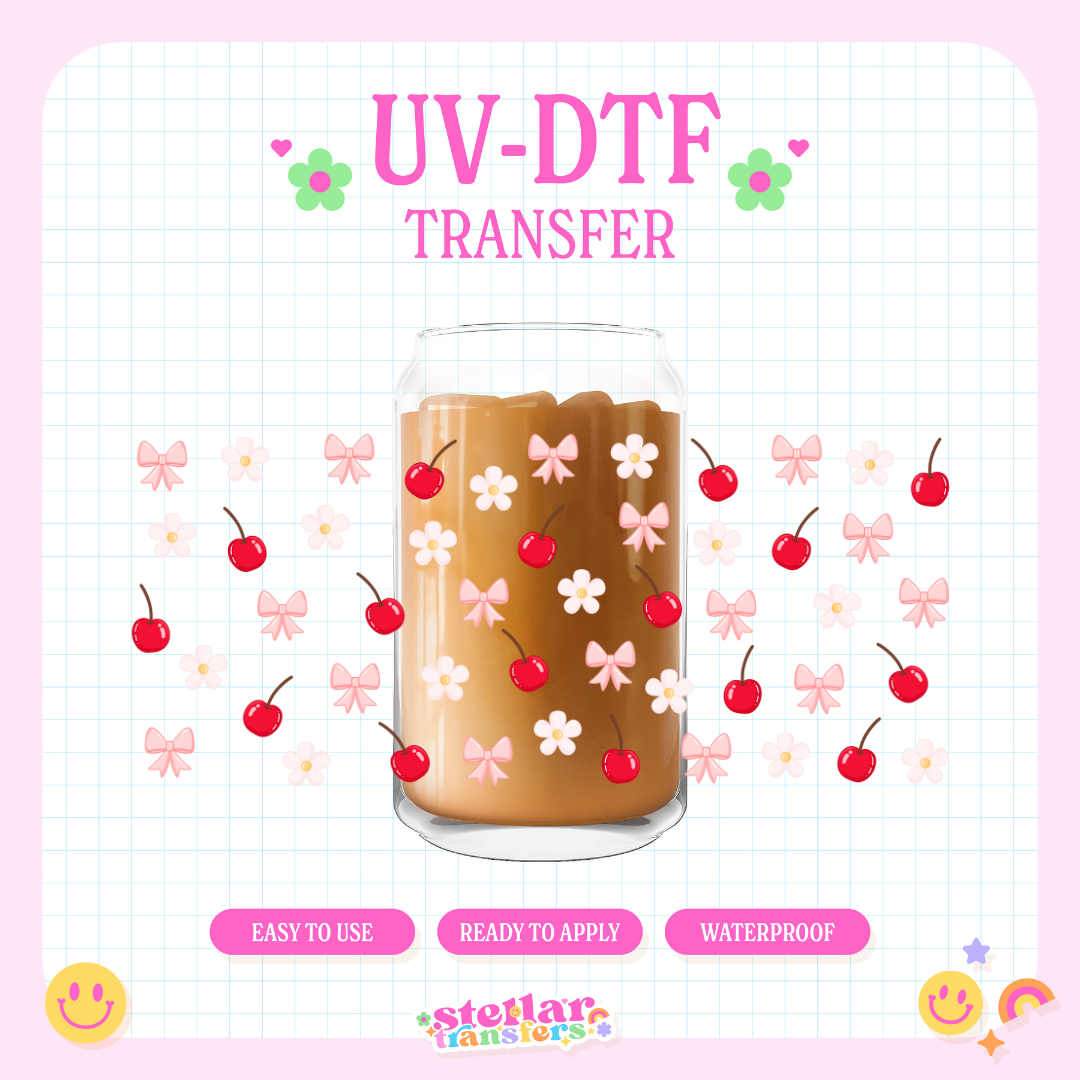 CHERRY BOW - 16 OZ UV DTF
