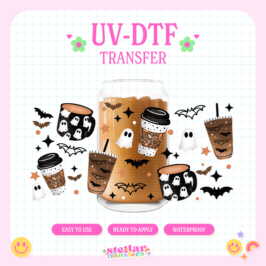 SPOOKY COFFEES - 16 OZ UV DTF
