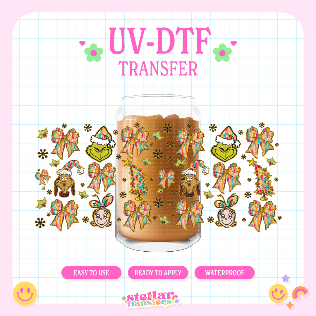 MEAN ONE BOWS - 16 OZ UV DTF